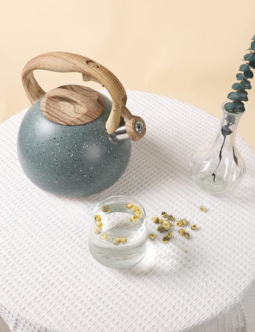 BELANKO kettle on kitchen counter adding color and practical function