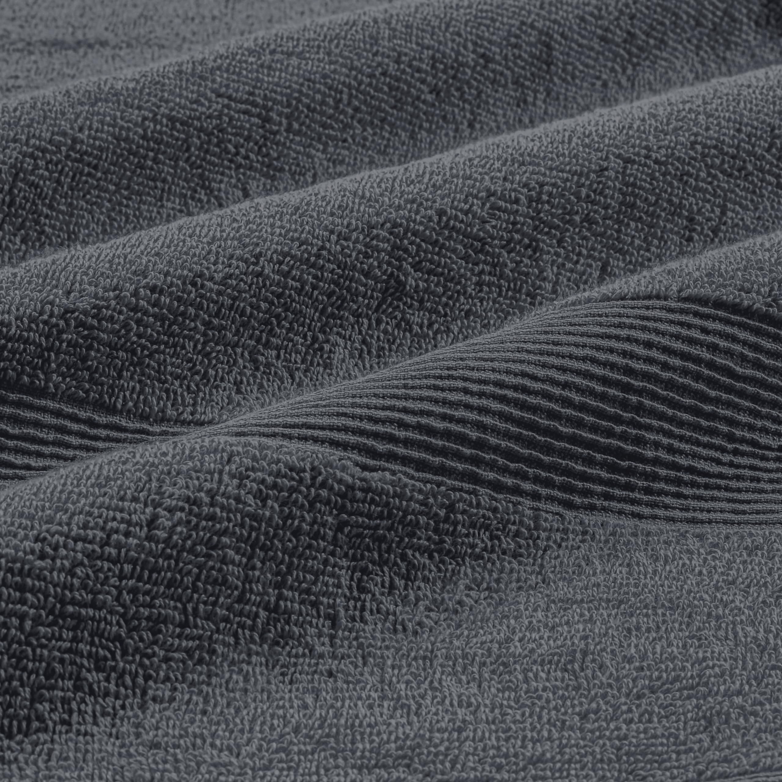 Belizzi Home close-up of ring-spun looped cotton texture, highlights plush absorbency