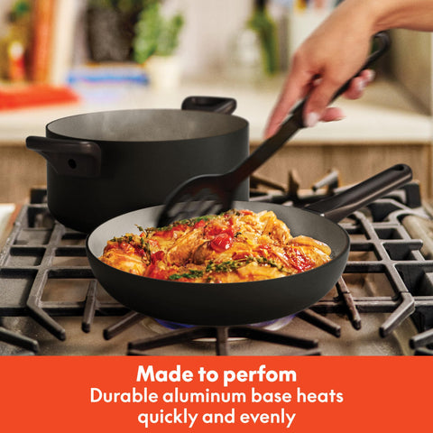 BELLA roasting pan with golden roast illustrating oven capability and even browning