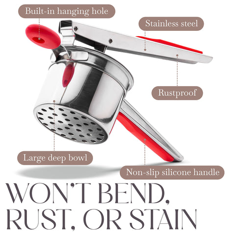 Bellemain cushioned handle detail showing ergonomic grip for reduced wrist strain