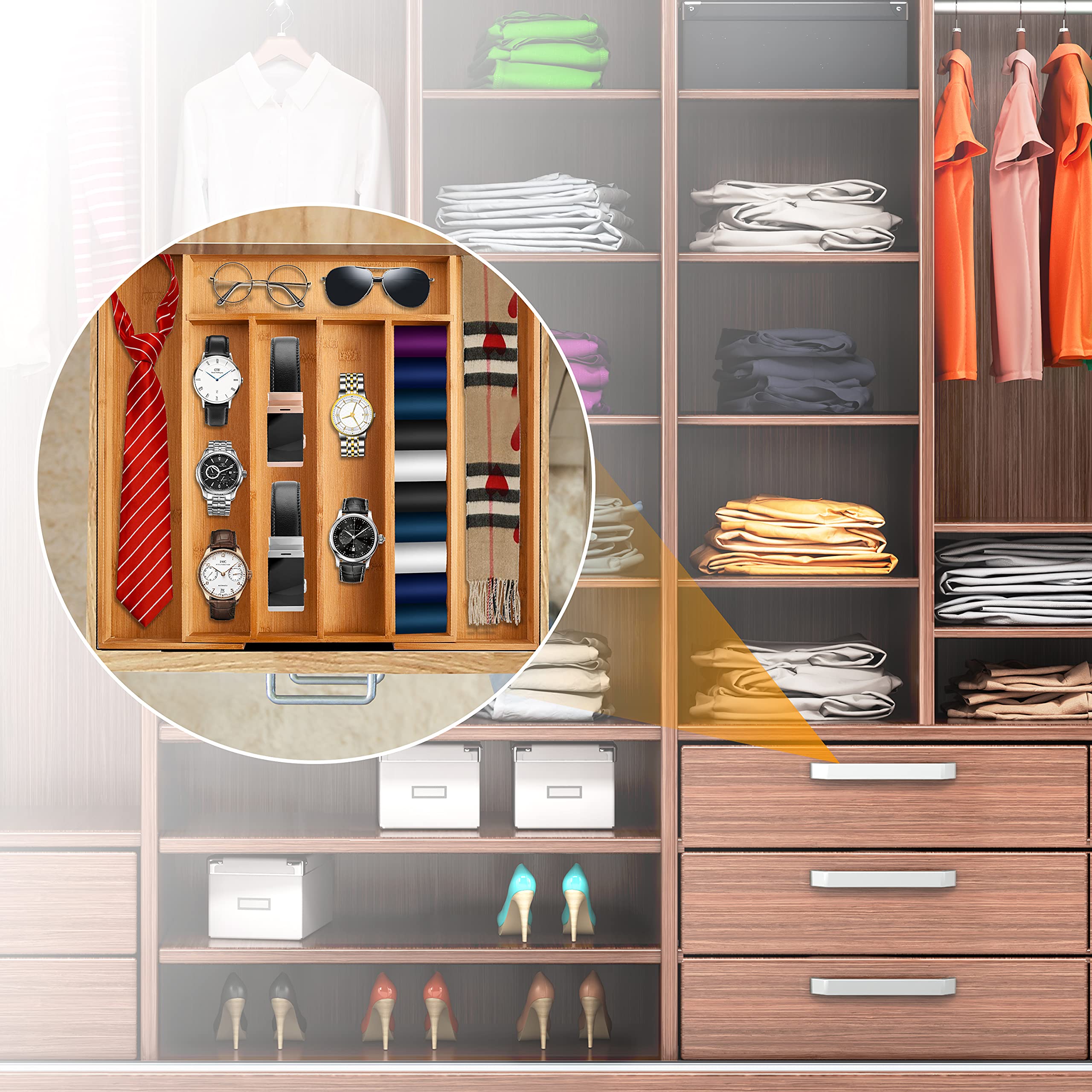 Bellsal used in bedroom with jewelry and socks for multiroom organization
