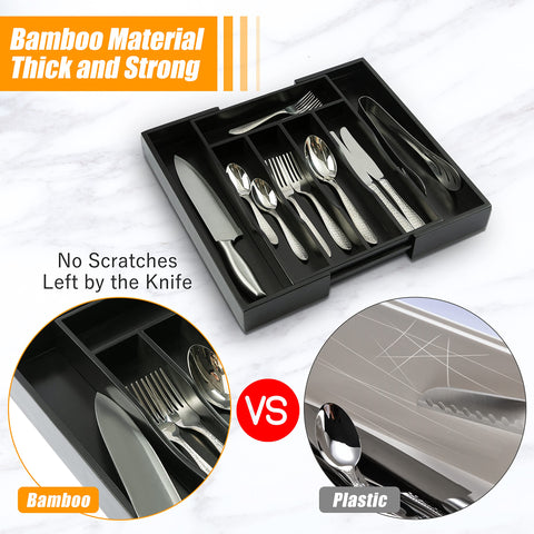 Bellsal tray with forks spoons and knives showing quick-access utensil organization benefit