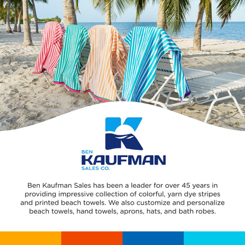 BEN KAUFMAN SALES CO size label and packaging showing dimensions and contents