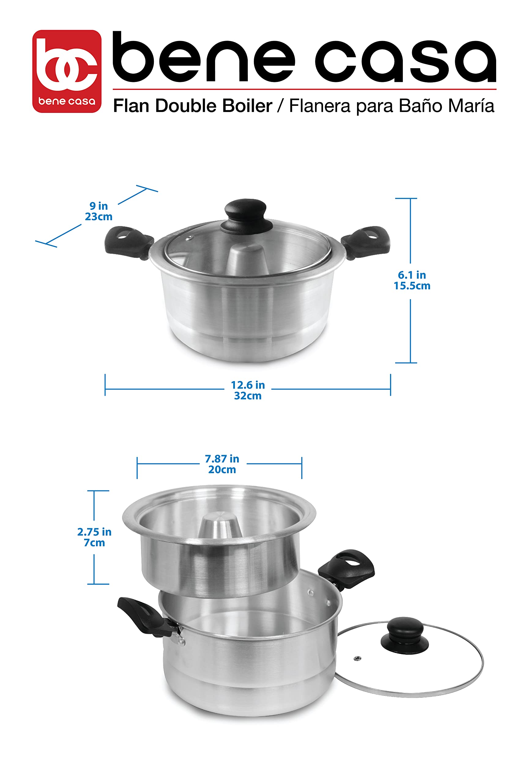 Bene Casa clear glass lid closeup for monitoring baking without heat loss benefit