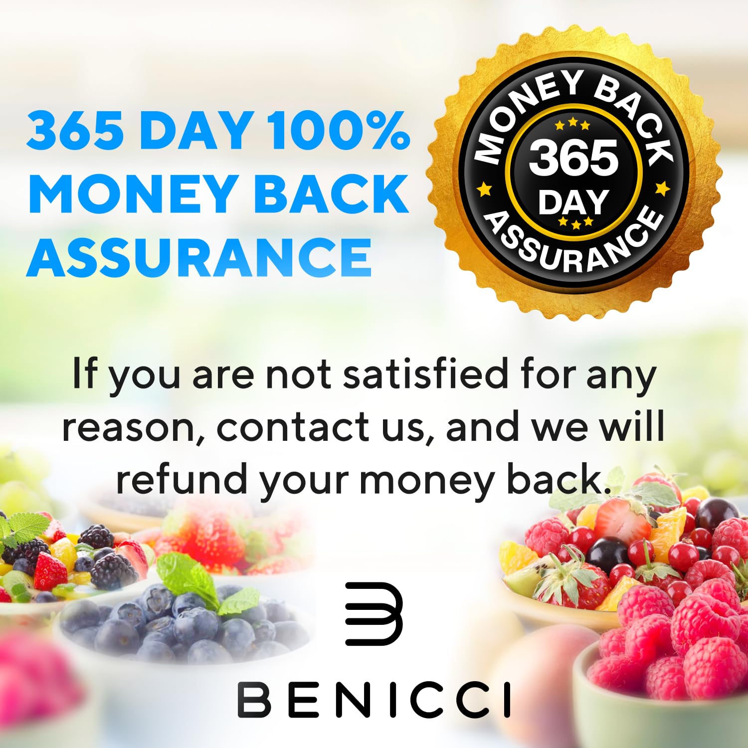 Benicci included utensils and four ice bags ready for immediate entertaining