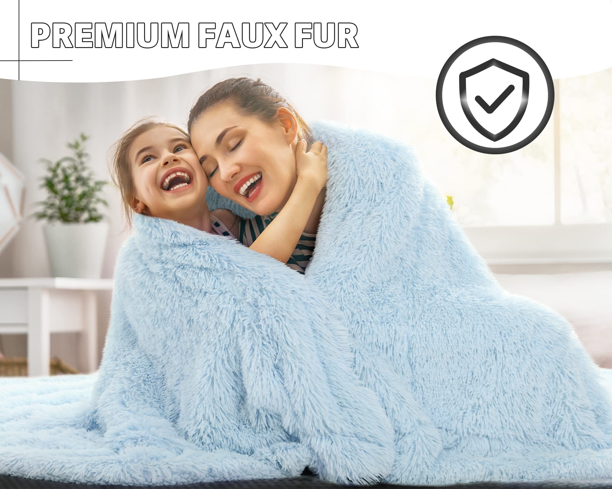 BENRON close-up of plush pile highlighting soft mink-like texture for comfort