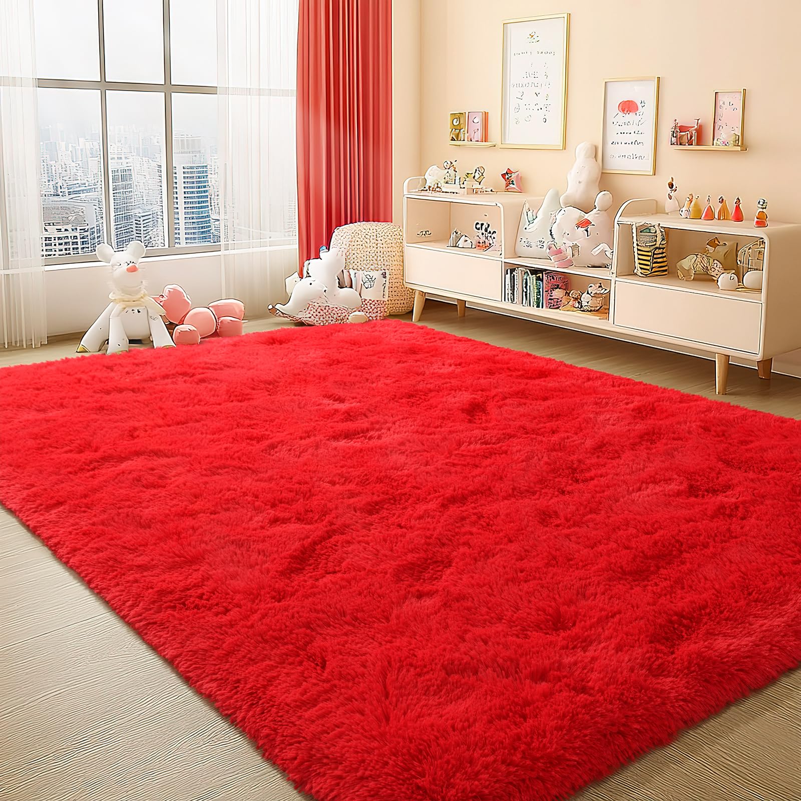 BENRON close-up of plush 1-inch pile highlighting soft texture and comfort