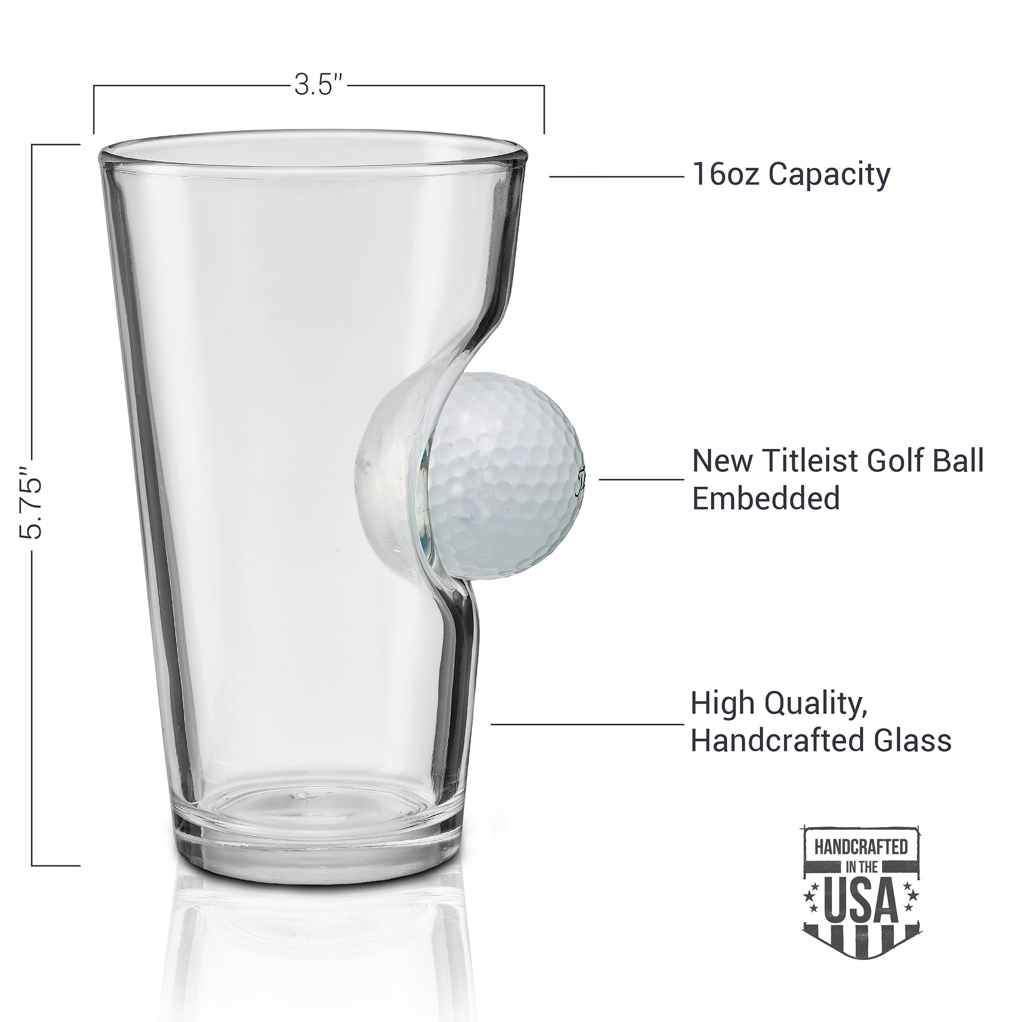 BenShot close-up of embedded Titleist ball showing authentic detail and craft