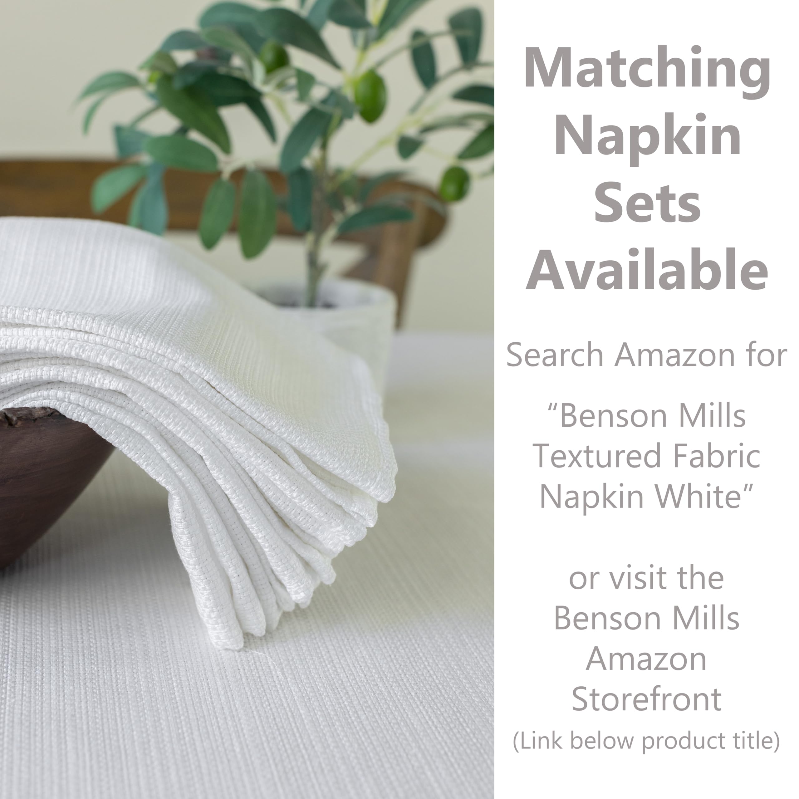 Benson Mills close-up of textured fabric showing linen-like surface and depth