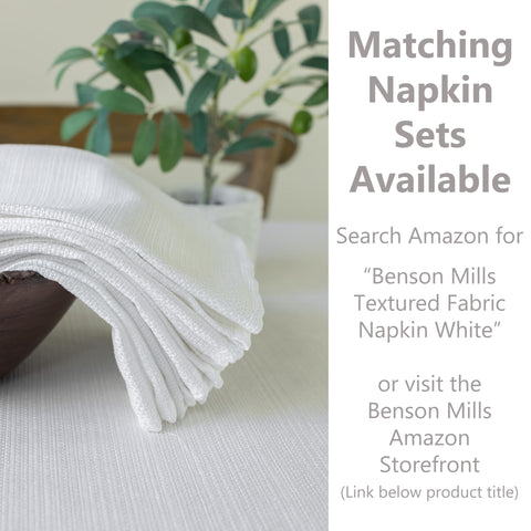 Benson Mills close-up of textured fabric showing linen-like surface and depth