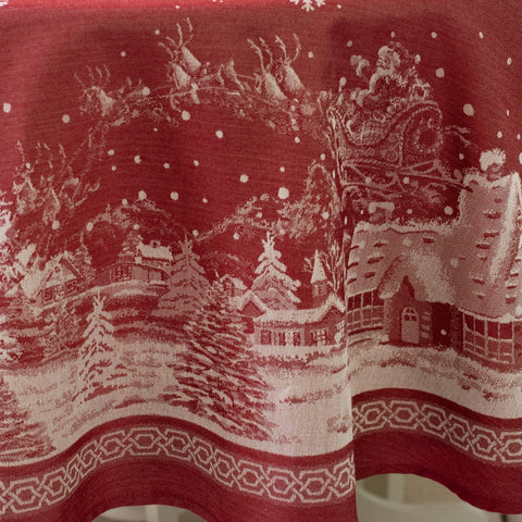 Benson Mills coordinated napkin and cloth showing matching seasonal styling