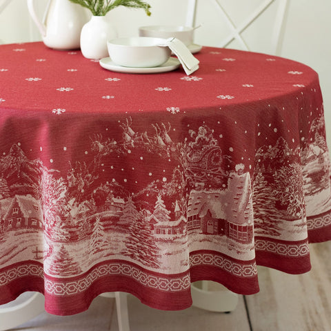 Benson Mills detail of place setting on cloth showing refined pattern and protection