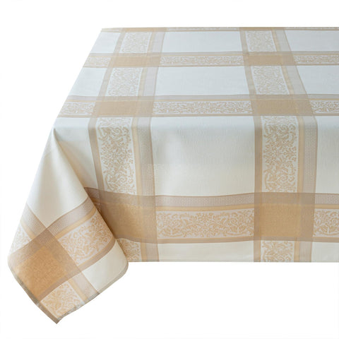 Benson Mills folded cloth with care label highlighting easy-care maintenance