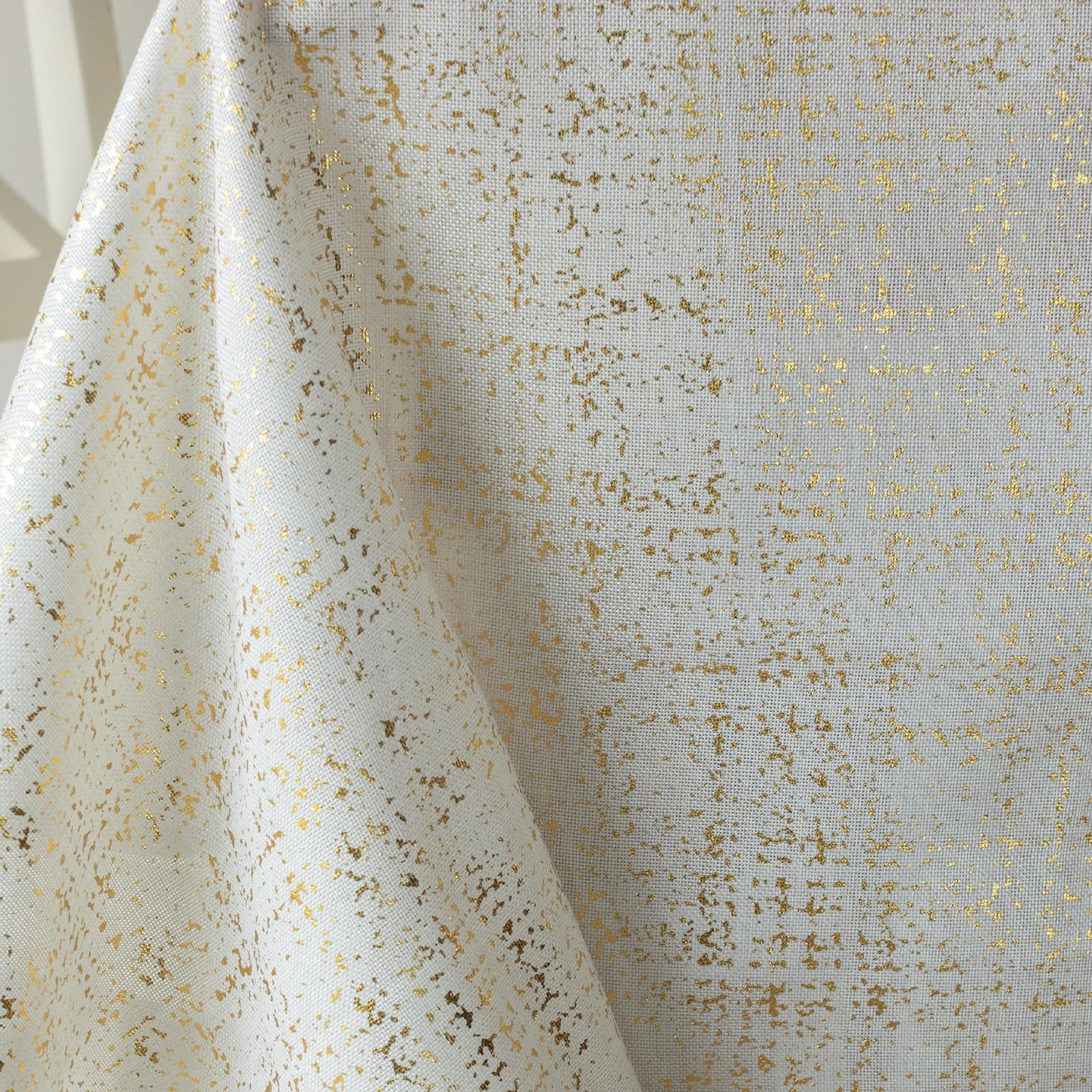 Benson Mills close-up of gold foil detail highlighting shimmering accent