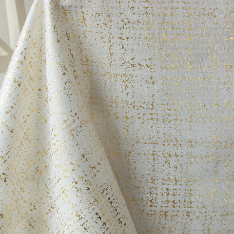 Benson Mills close-up of gold foil detail highlighting shimmering accent