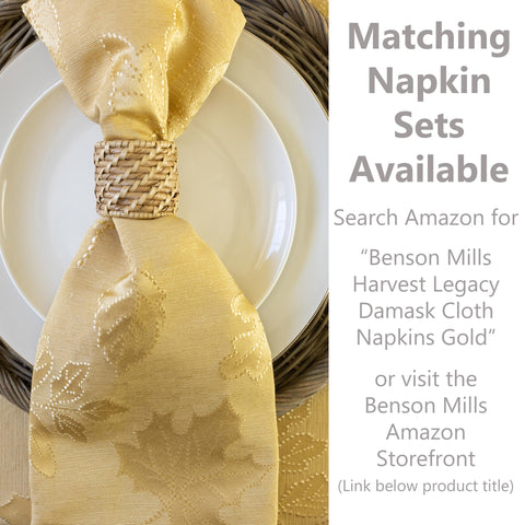 Benson Mills close-up of woven damask texture highlighting durable weave