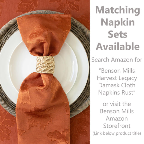 Benson Mills close-up of damask weave highlighting texture and durable finish