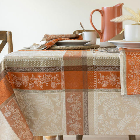 Benson Mills front view showing full fall tablecloth look and warmth