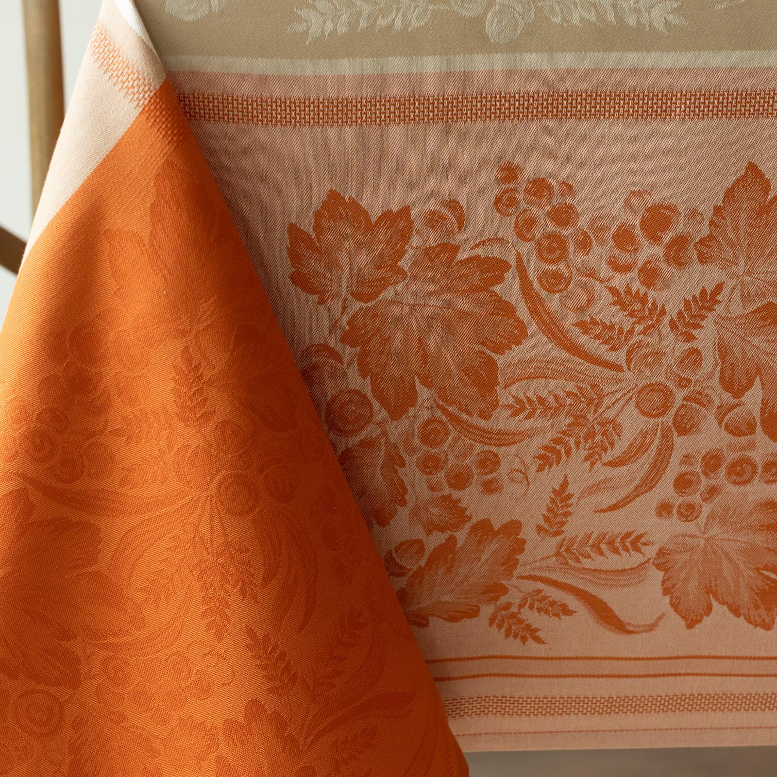Benson Mills hem and corner detail showing neat edges for a tailored look