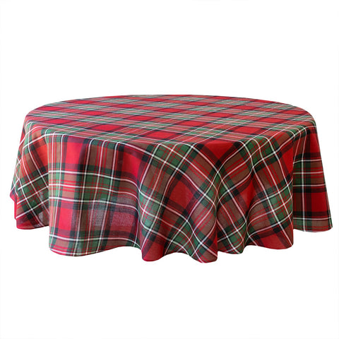 Benson Mills tablecloth with coordinating napkins showing matched holiday styling
