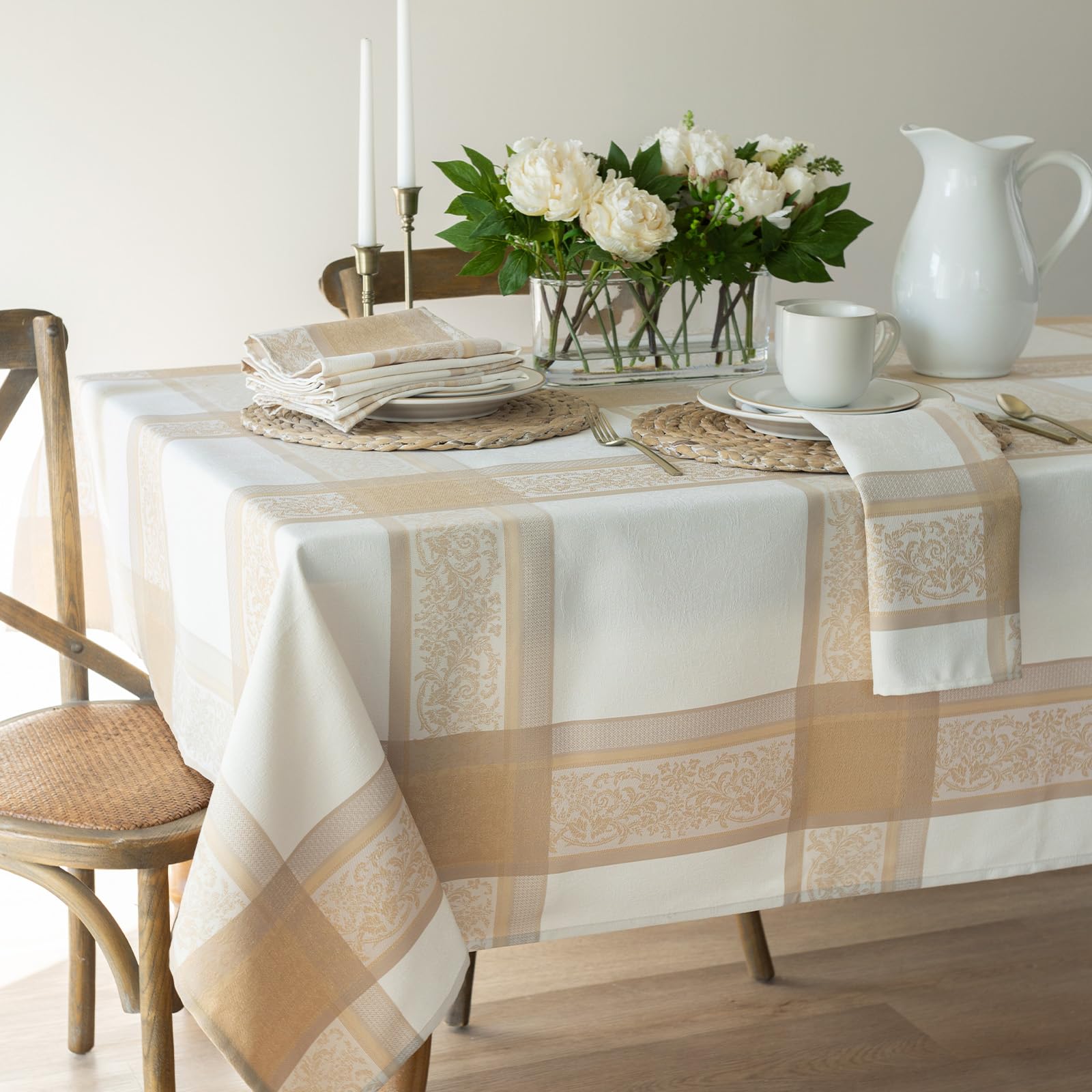 Benson Mills metallic gold thread detail adding subtle shimmer and sophistication