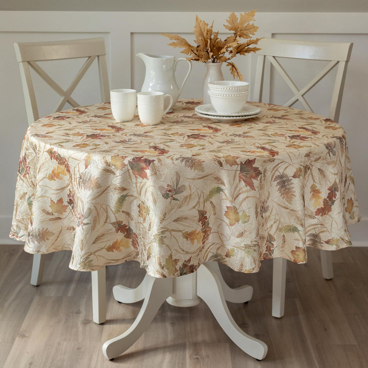 Benson Mills front view showing leaf pattern and elegant drape benefit
