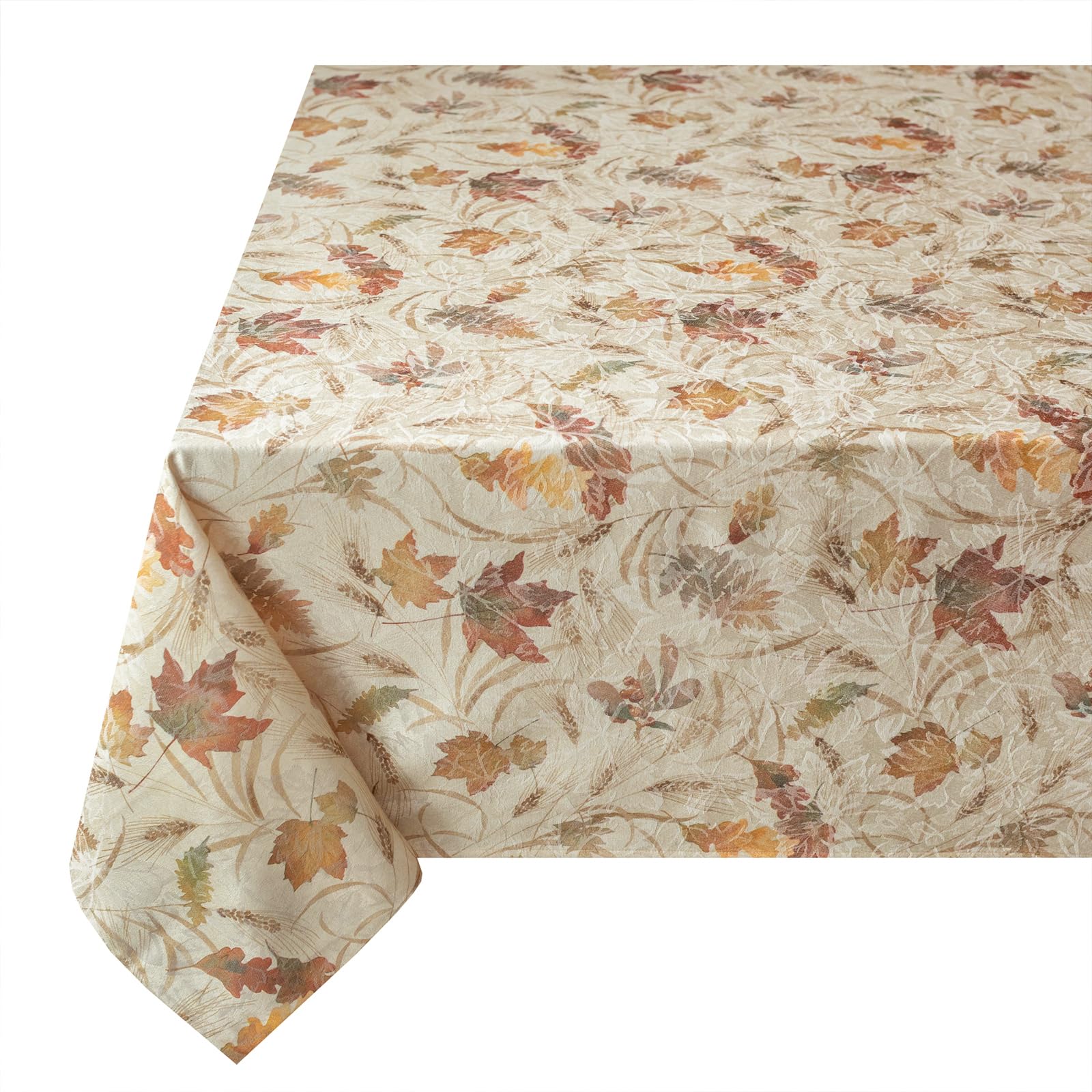 Benson Mills full table set with cloth, plates, and centerpiece highlighting elegant fall styling