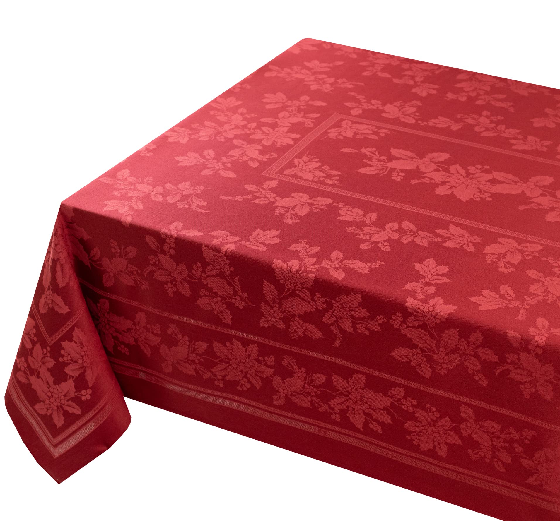 Benson Mills styled holiday table setting showing cloth in use and benefit of cohesive seasonal decor