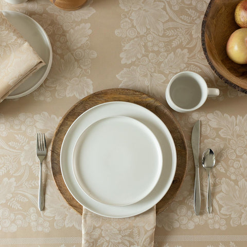 Benson Mills Thanksgiving table in use with centerpiece showing elegant hosting benefit