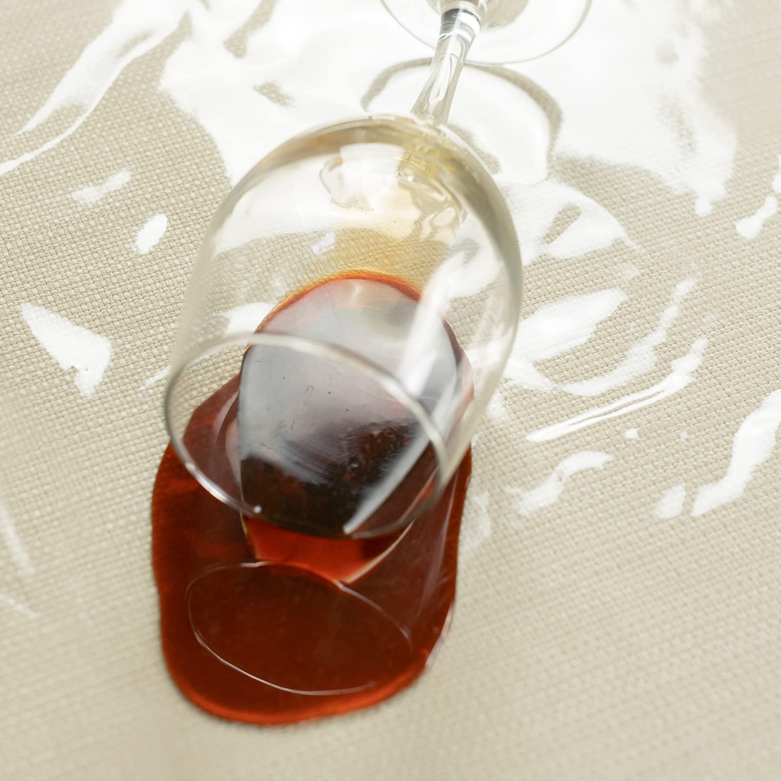 Benson Mills wiping up a spill to show quick-clean benefit and stain resistance