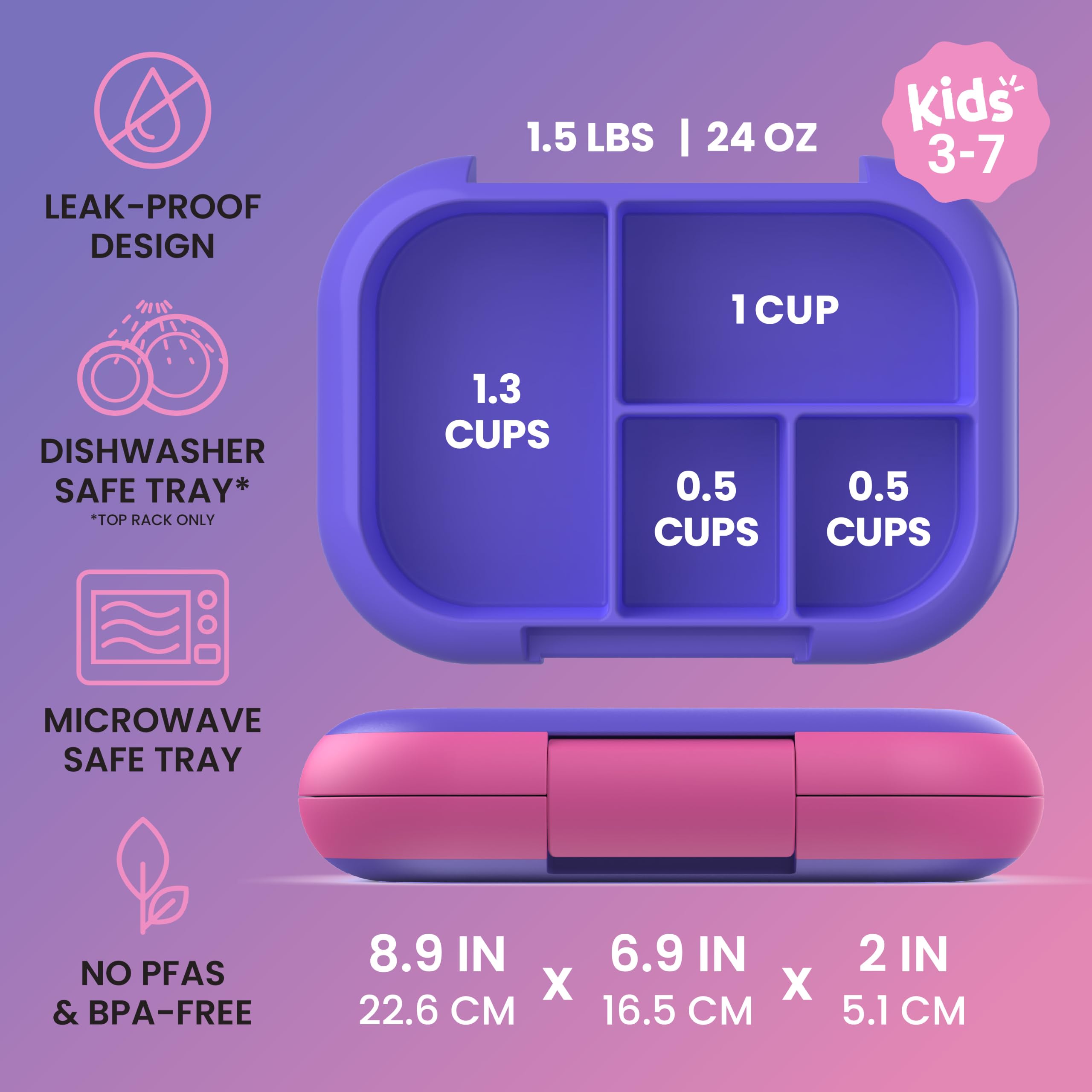 Bentgo close-up of removable frozen ice pack showing built-in cooling benefit