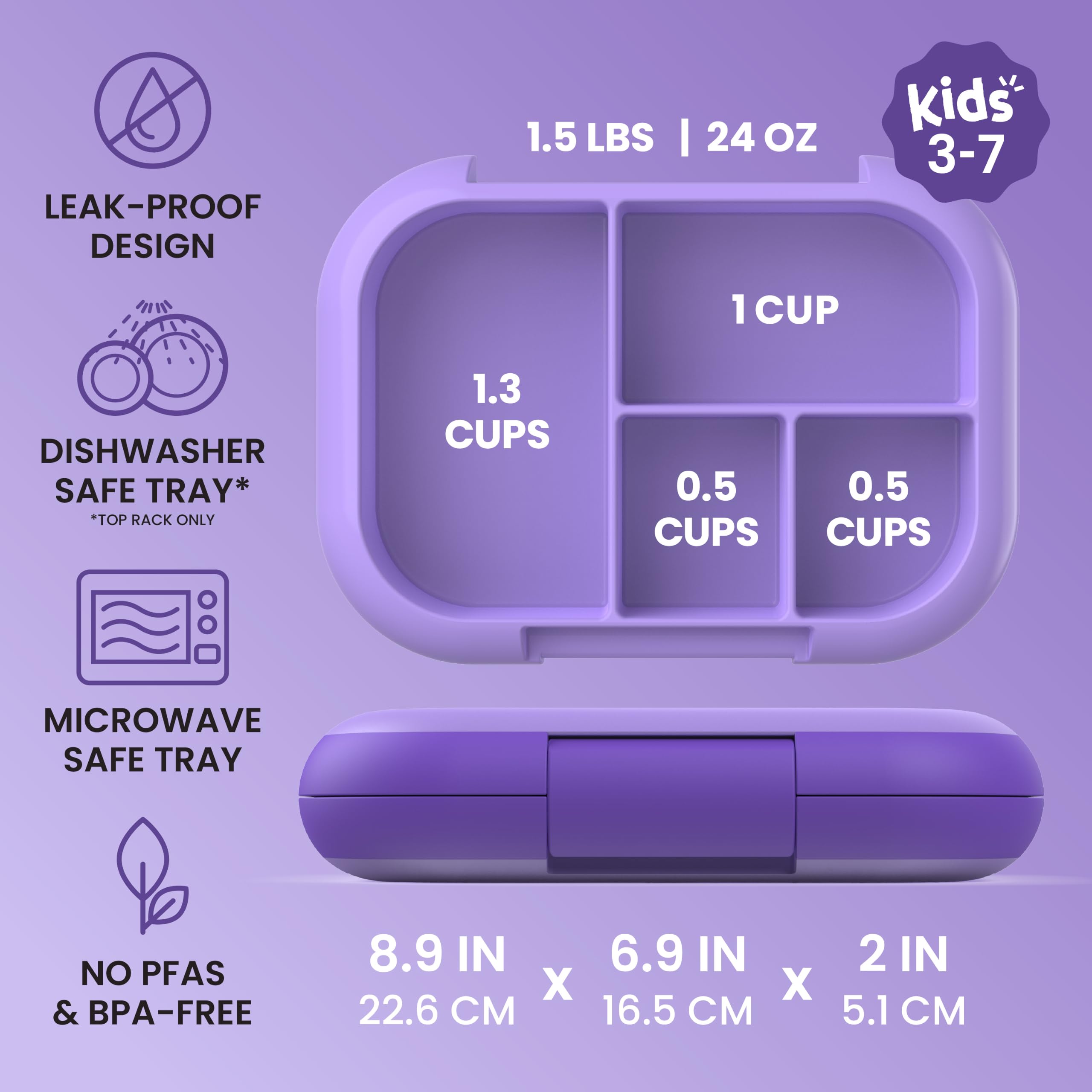 Bentgo removable ice pack detail fitting beneath tray to keep food cool
