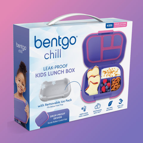Bentgo placed on school table with child showing everyday practicality benefit