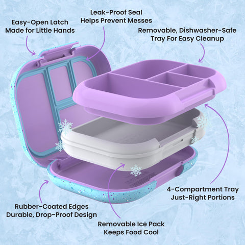 Bentgo next to measuring cup showing 3.3-cup capacity and portion clarity