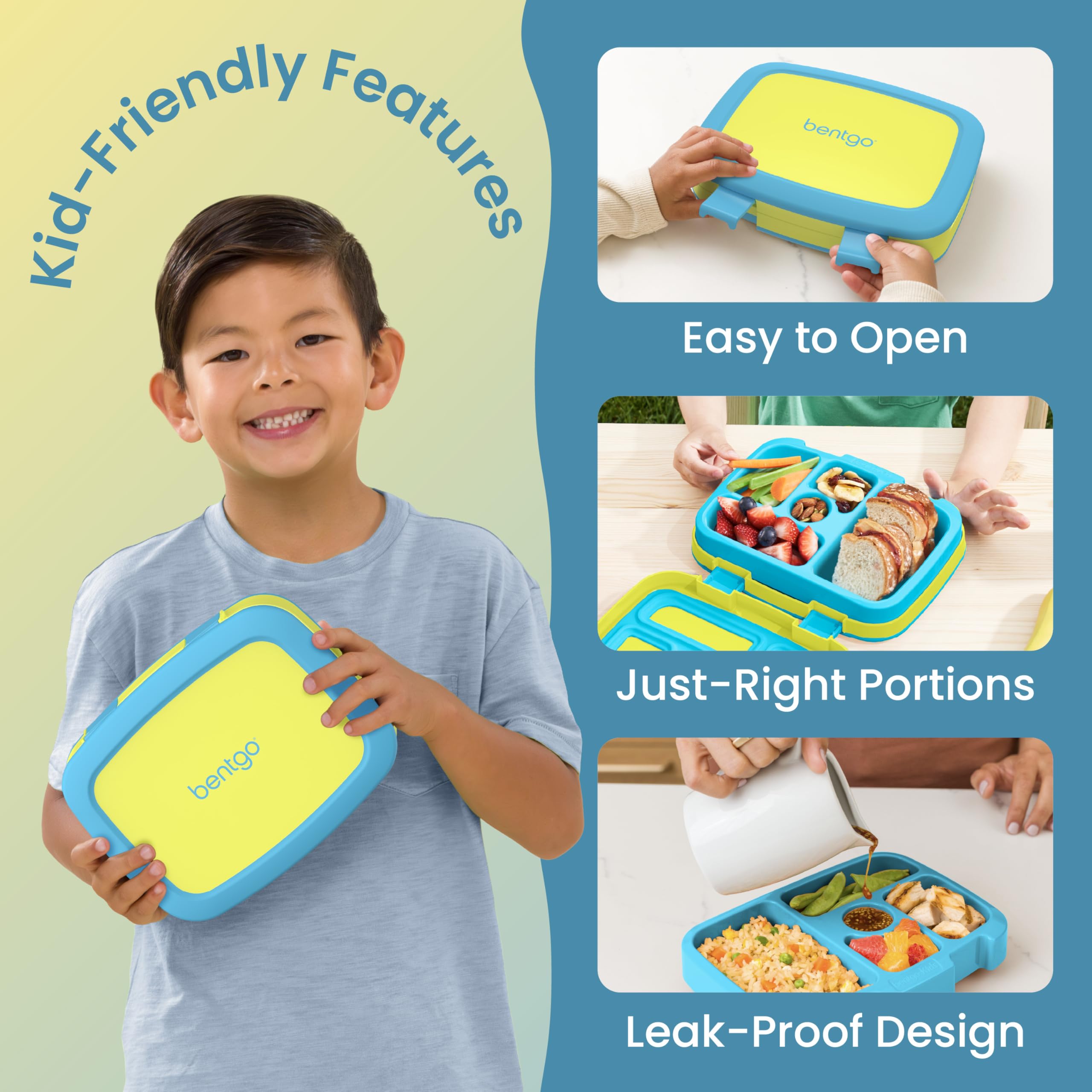 Bentgo close-up of latch and rim highlighting easy-to-use closures for kids