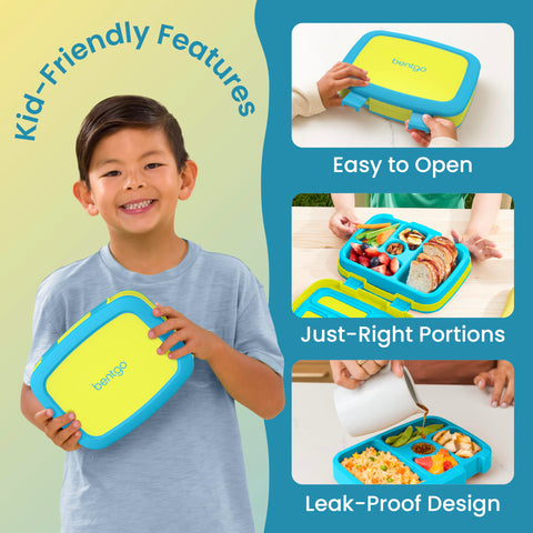 Bentgo close-up of latch and rim highlighting easy-to-use closures for kids