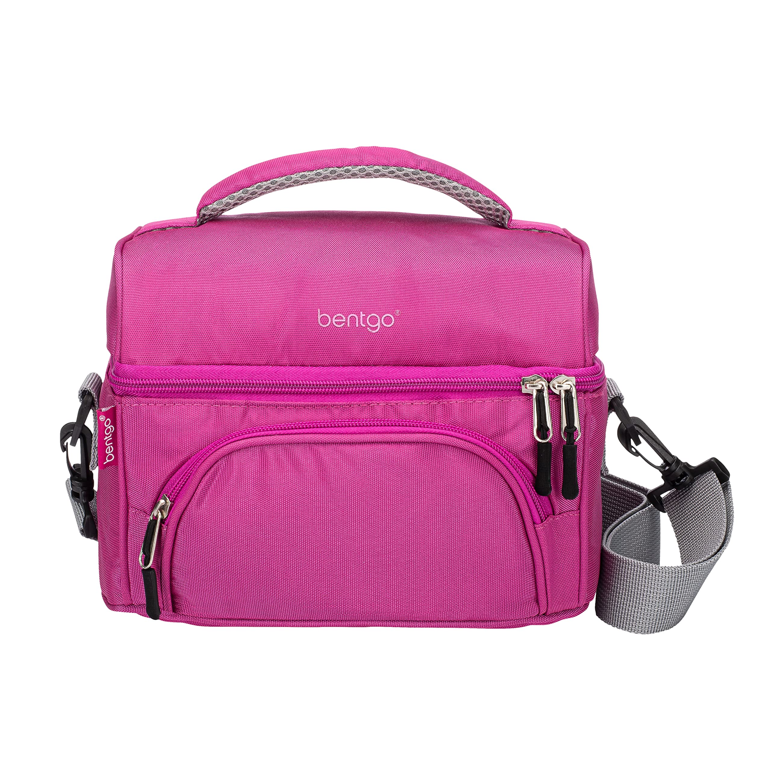 Bentgo front view showing bag shape and zipper for easy packing