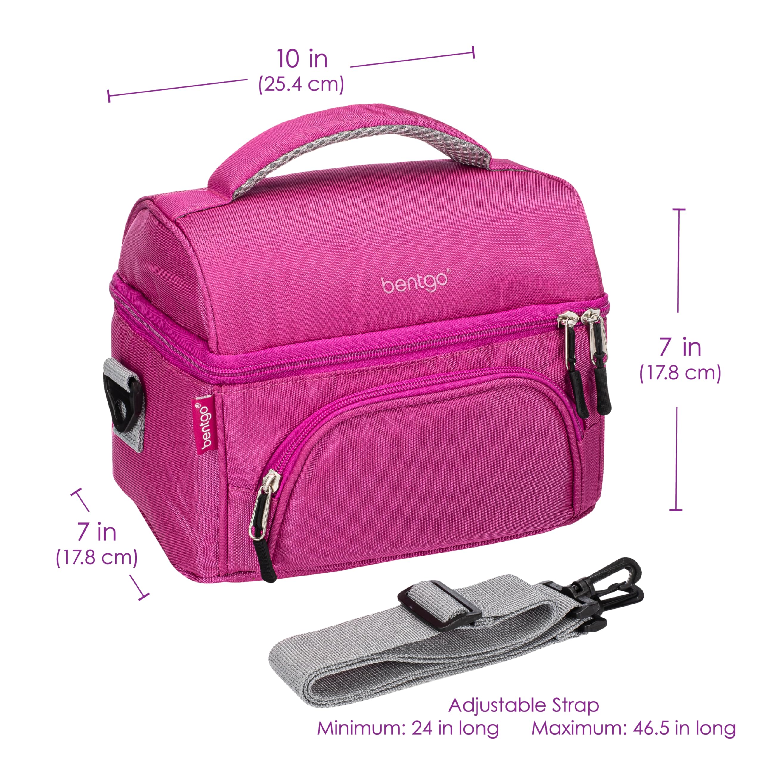 Bentgo held in hand to show compact size and portable capacity