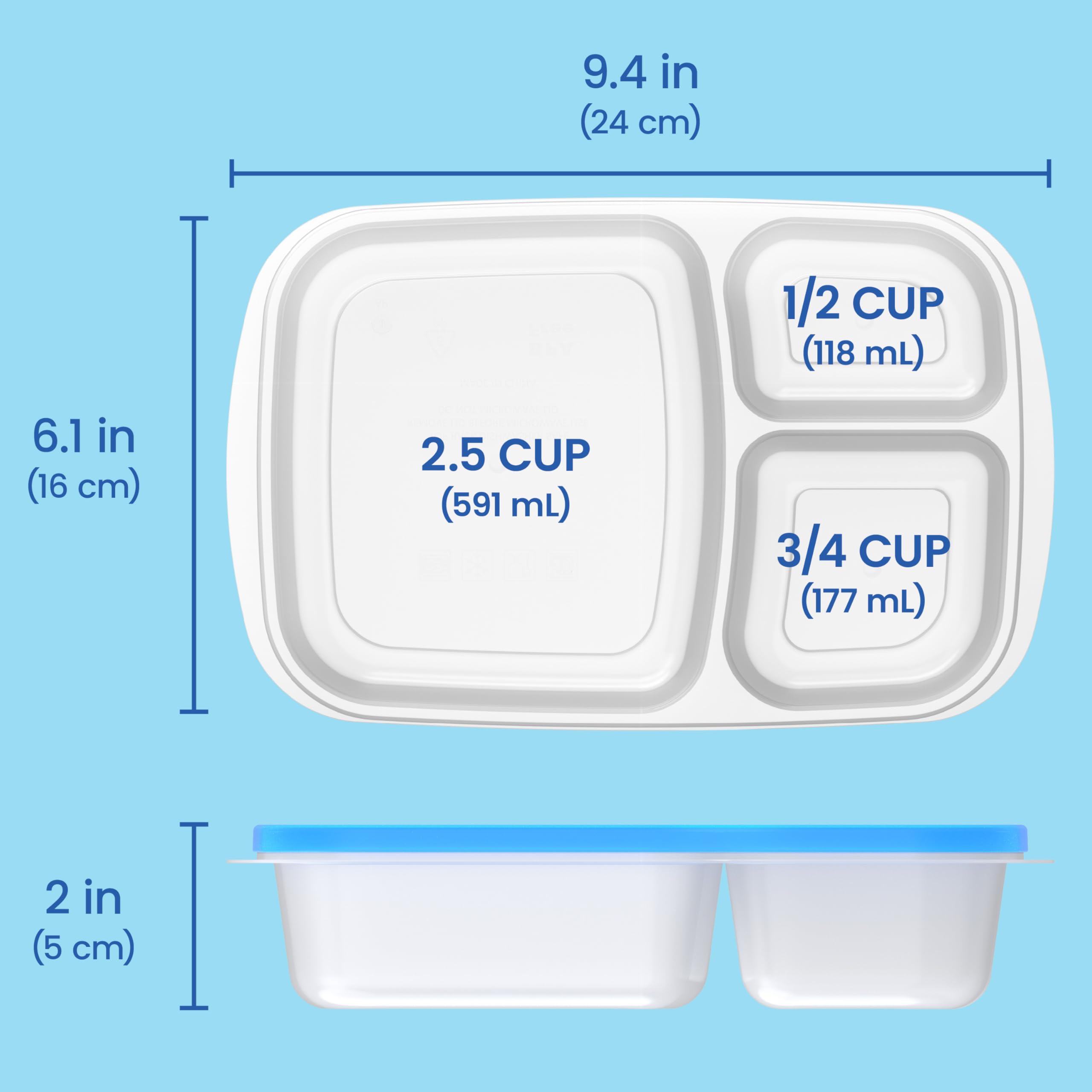 Bentgo Easyboxes frozen and stacked in freezer for efficient meal prep