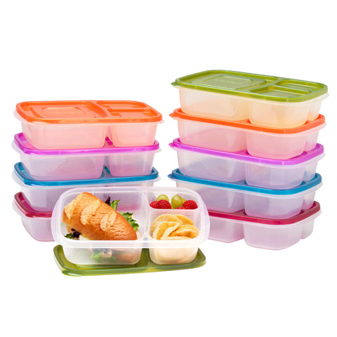 Bentgo Easyboxes front view showing full 10-pack and compact design benefit