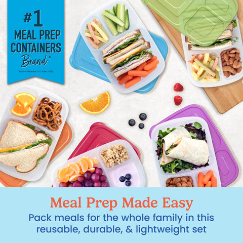 Bentgo Easyboxes lid close-up highlighting secure tabbed seal for freshness