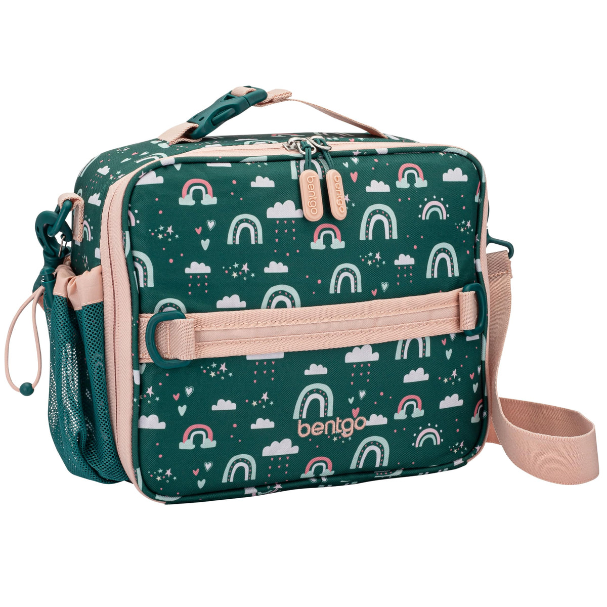 Bentgo front view showing kid-friendly prints and organized storage benefit