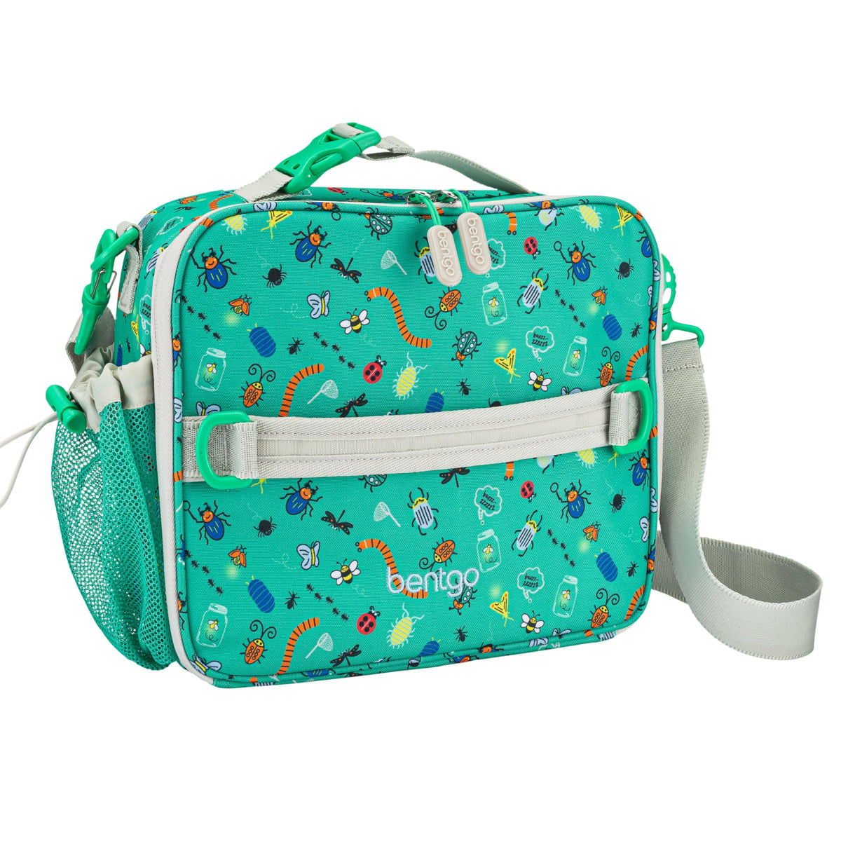Bentgo front view of printed lunch bag showing durable design and easy access