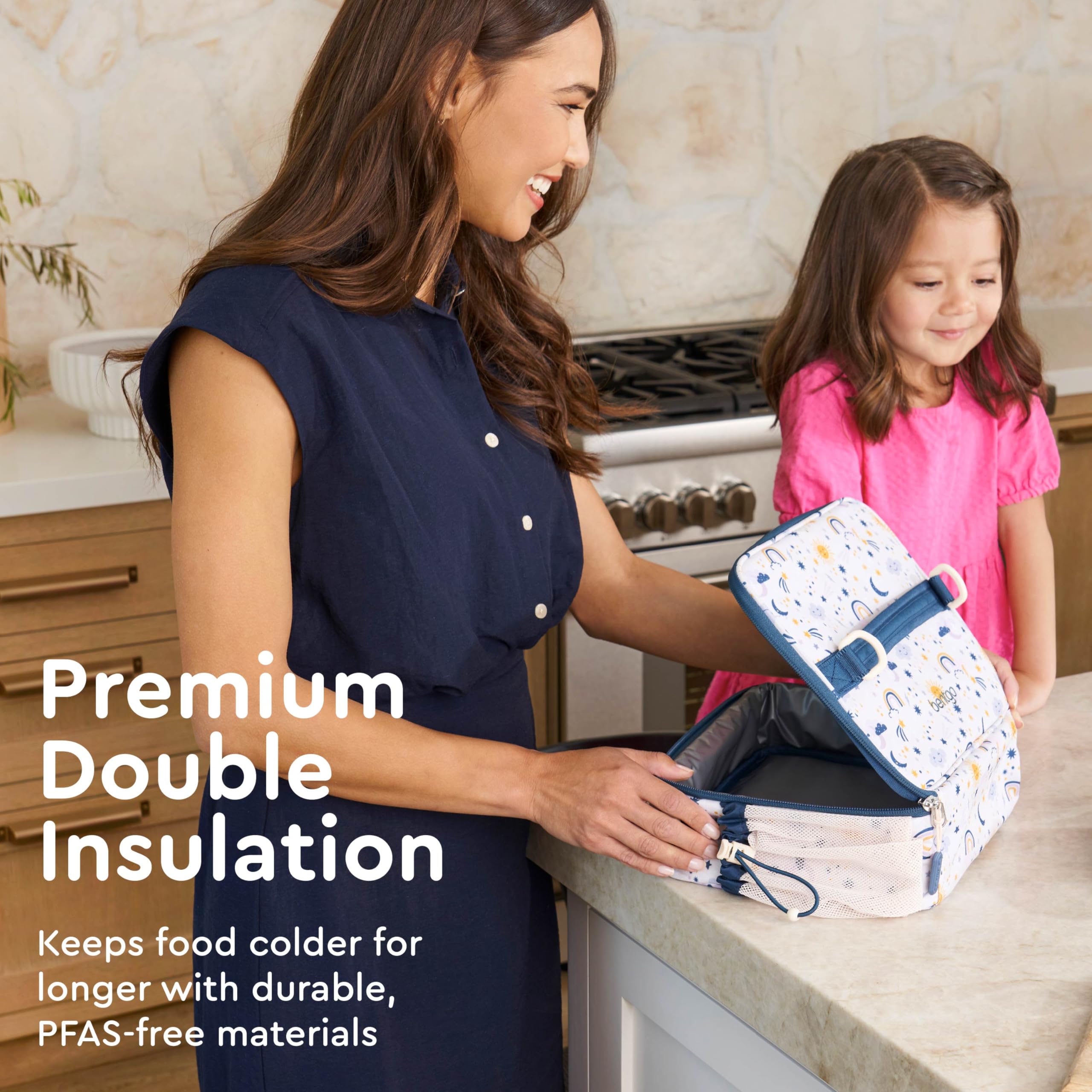 Bentgo close-up of double-insulated interior showcasing superior thermal protection