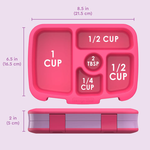 Bentgo close-up of compartment borders showing separate portions