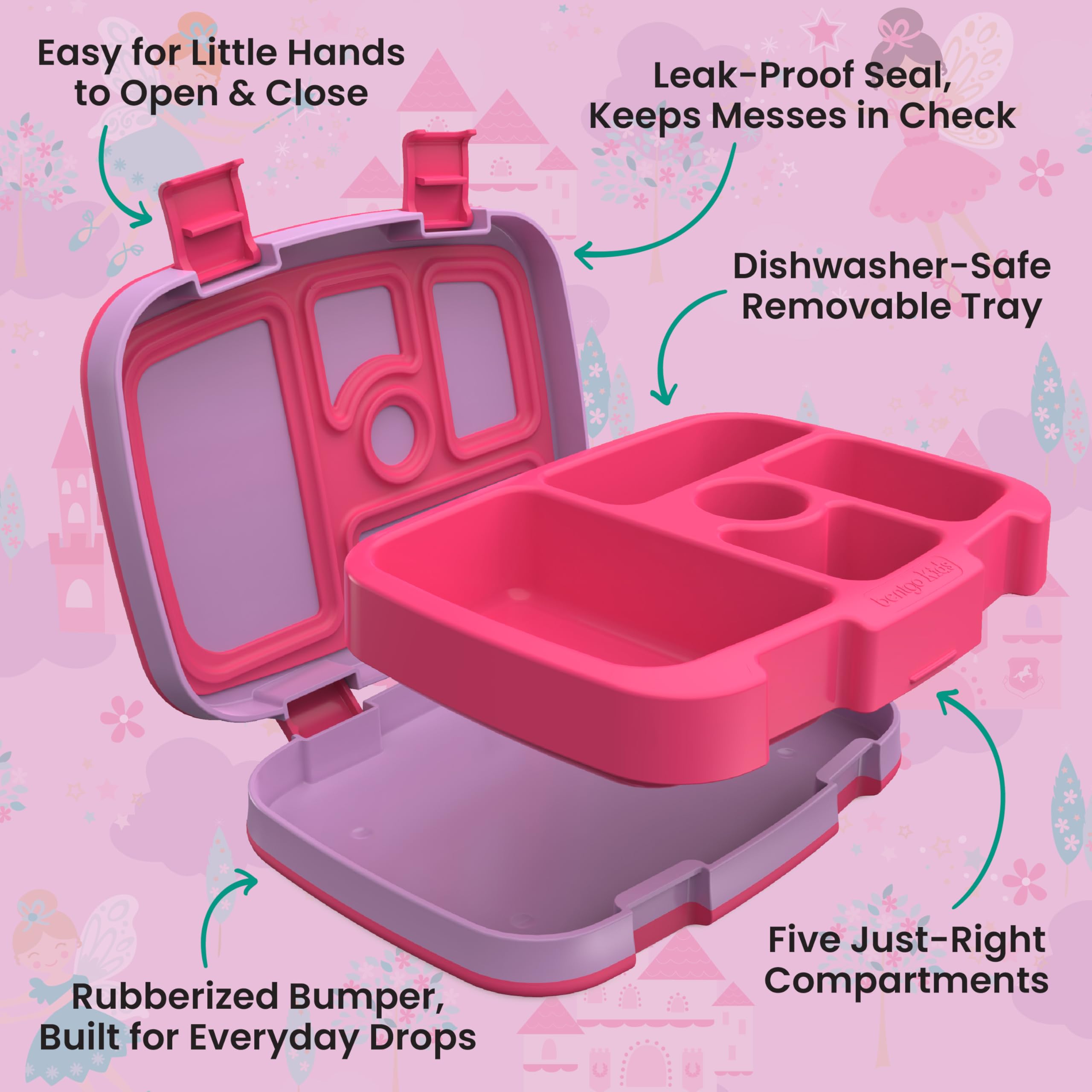 Bentgo fits inside backpack showing portable size and practicality