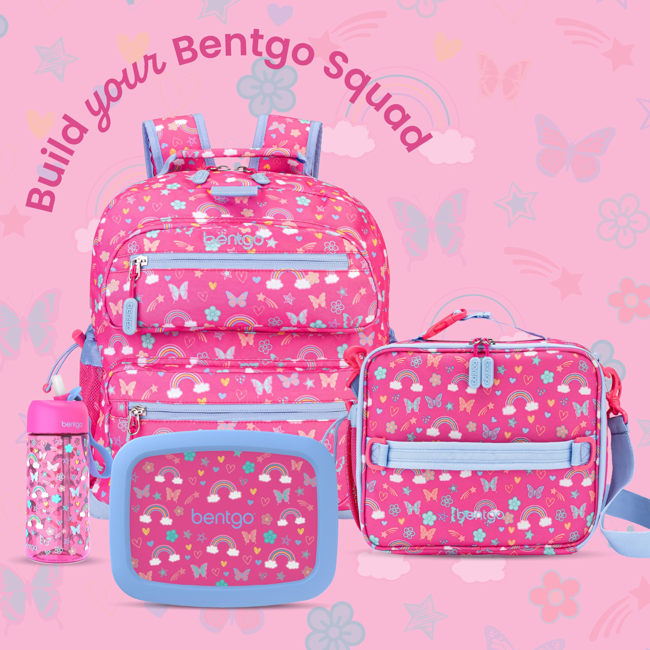 Bentgo decorative print on lid showing colorful pattern that kids enjoy