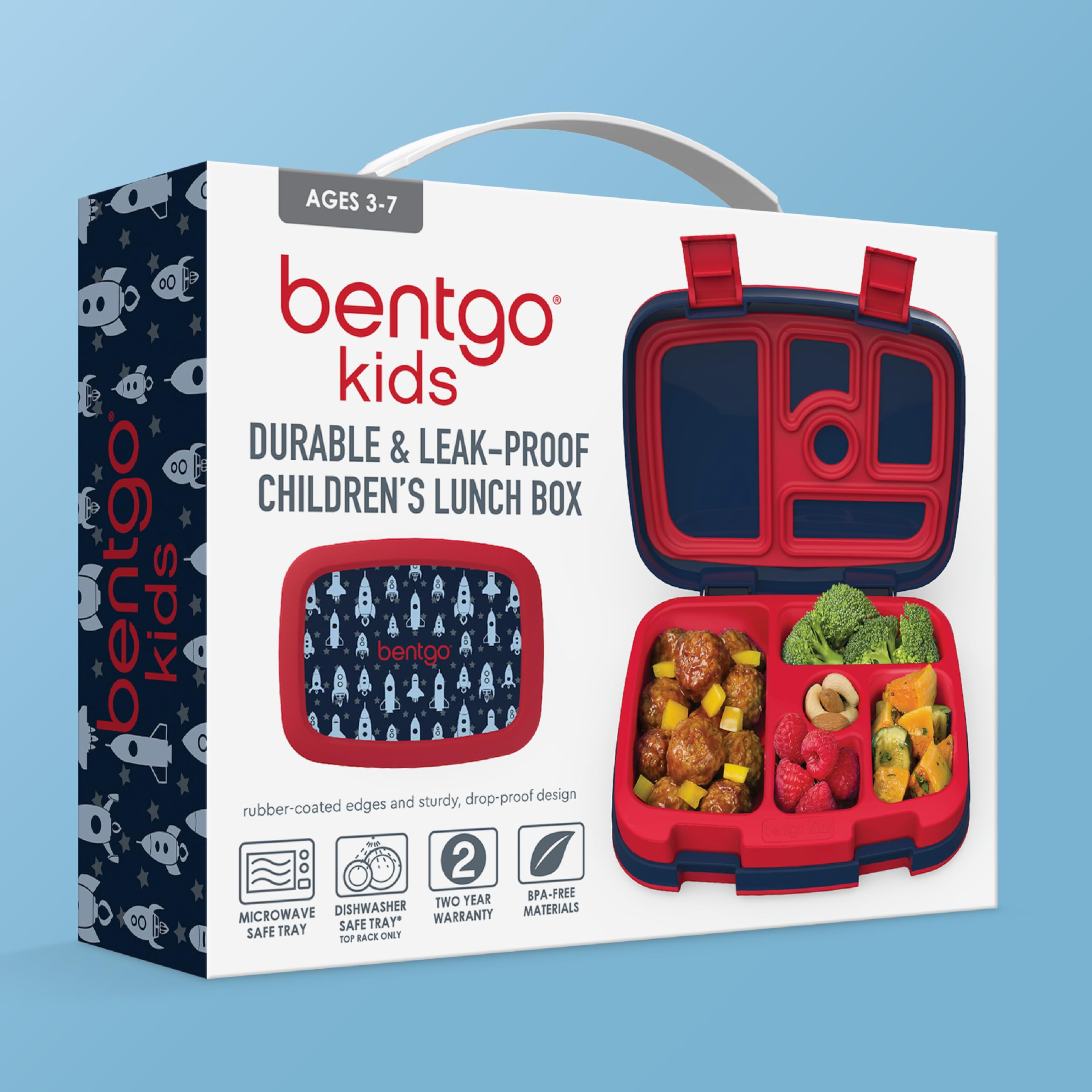 Bentgo Kids held in a child’s hand showing kid-friendly size