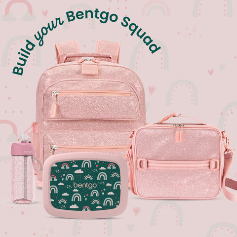 Bentgo lifestyle shot at school pickup demonstrating durable everyday use