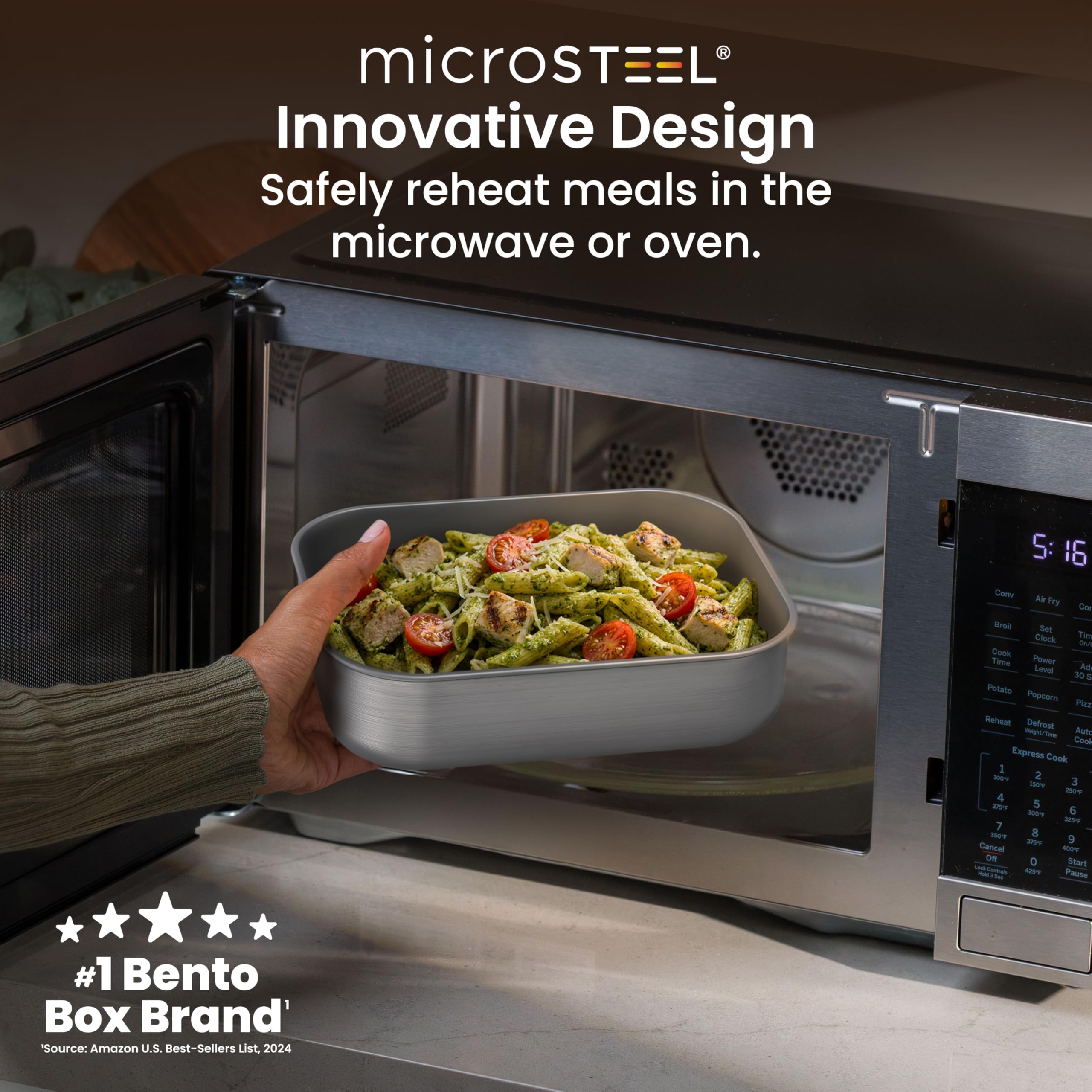 Bentgo interior open with removable divider showing organized meal portioning